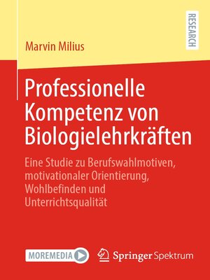 cover image of Professionelle Kompetenz von Biologielehrkräften